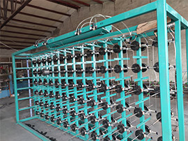 Sectional warping machines hanging shelf is upgrading