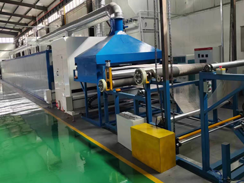 Jiushen self-developed super epoxy mesh coating line was fully launched and put into operation!